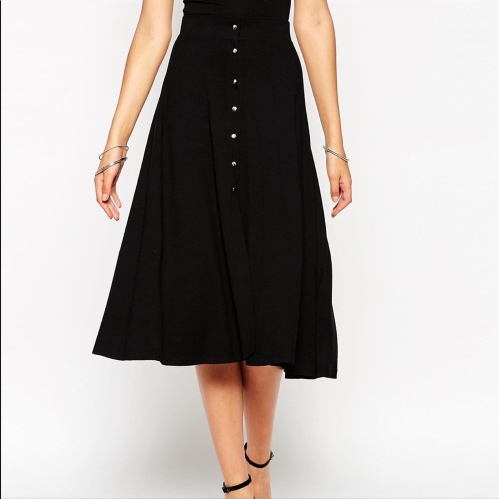 A-Line Midi Skirt